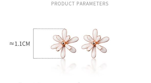 14k Rose Gold Vermeil Flower Earrings, Multi-petal florets Earrings, Dainty Flower Studs, Plant Earrings, Minimalist, Gift for her, GE219